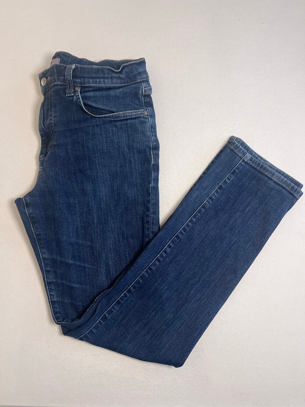 Joe’s Jeans Mens W34 Blue Slim Straight Dark Wash Stretch Denim 29 Inseam